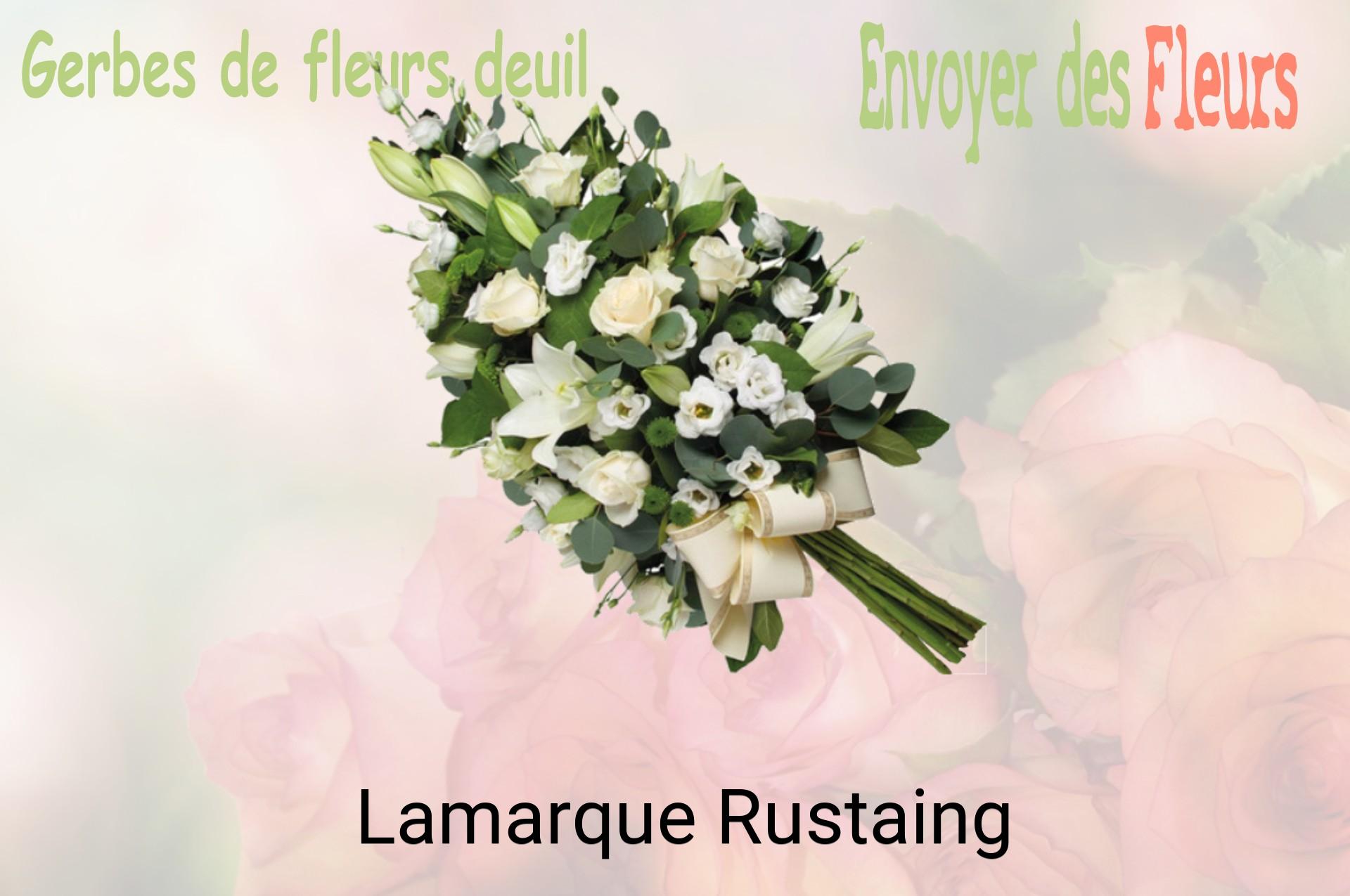 Gerbe de fleurs de deuil livrée à Lamarque-Rustaing